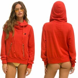 Aviator Nation Unisex Ninja Pullover Hoodie, XL